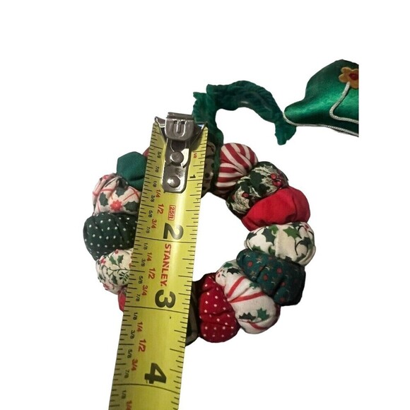 Handmade Fabric Christmas Ornaments ( Set Of Three) - Picture 4 of 6